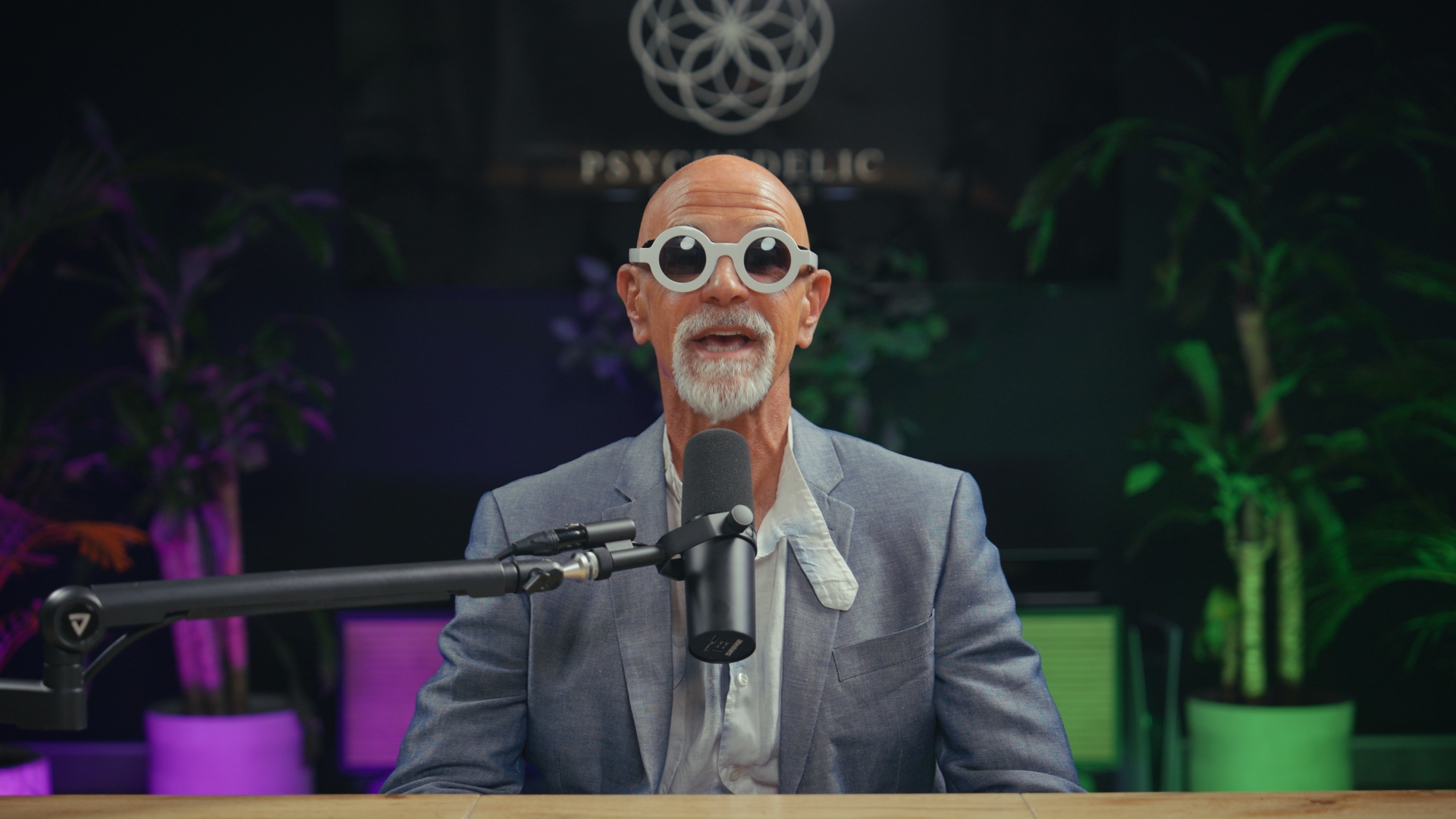 Content creator filming in Medellín studio